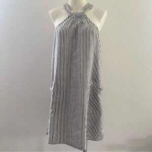 BCBGeneration Striped Halter A-Line Dress Size M